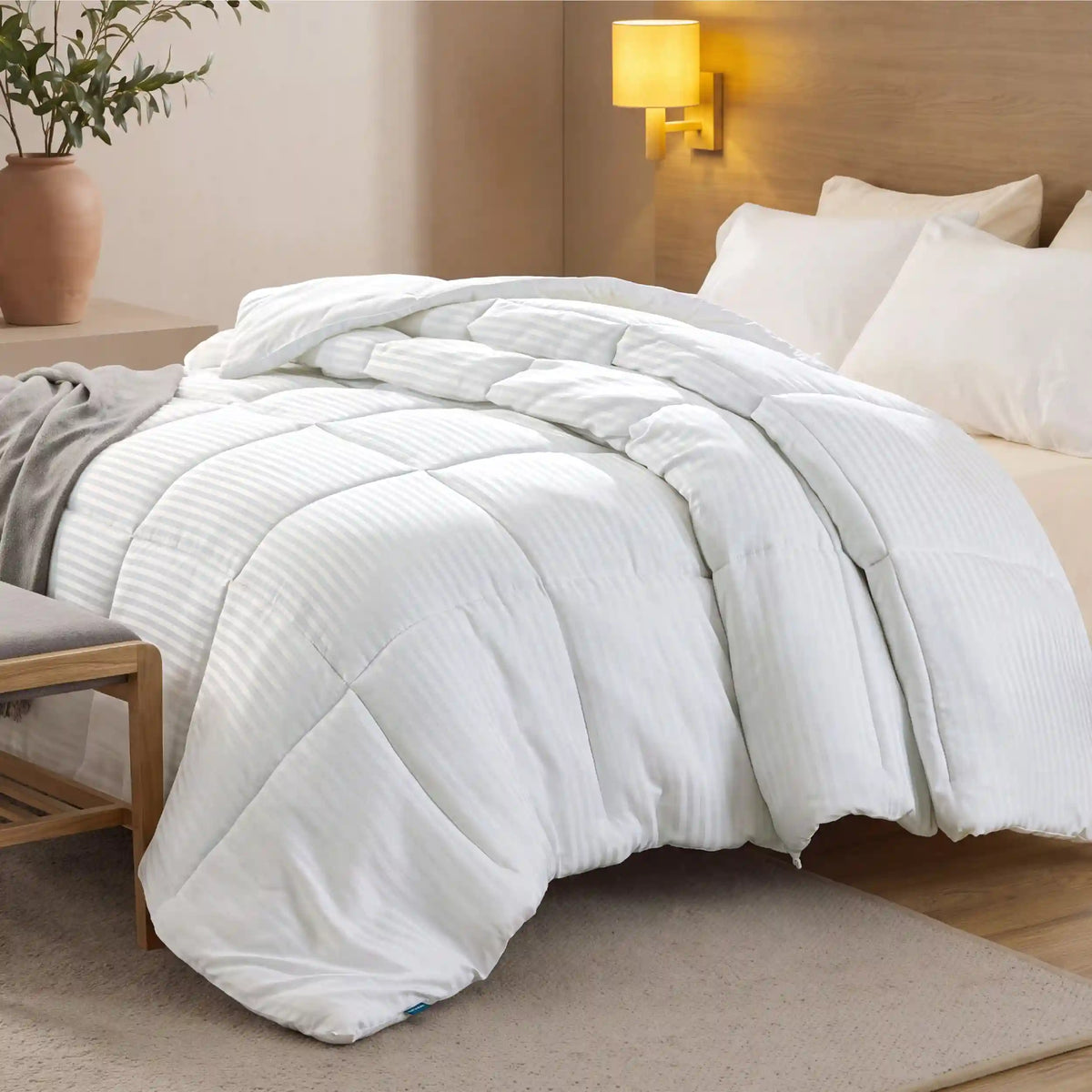 All-Season Striped Comforter