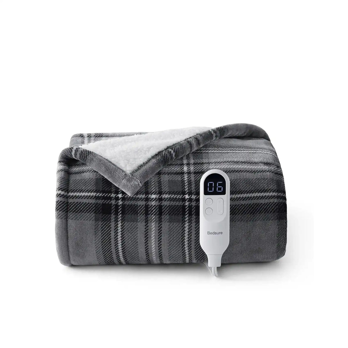 Plaid Flannel Heated Blanket