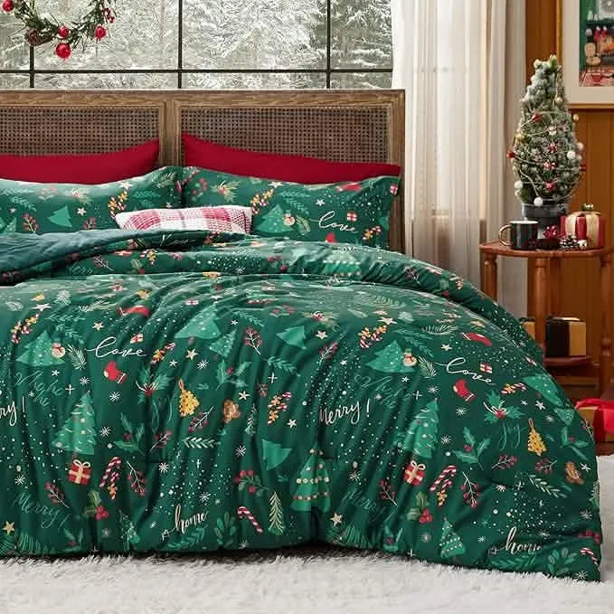 Christmas Plaid Comforter Set