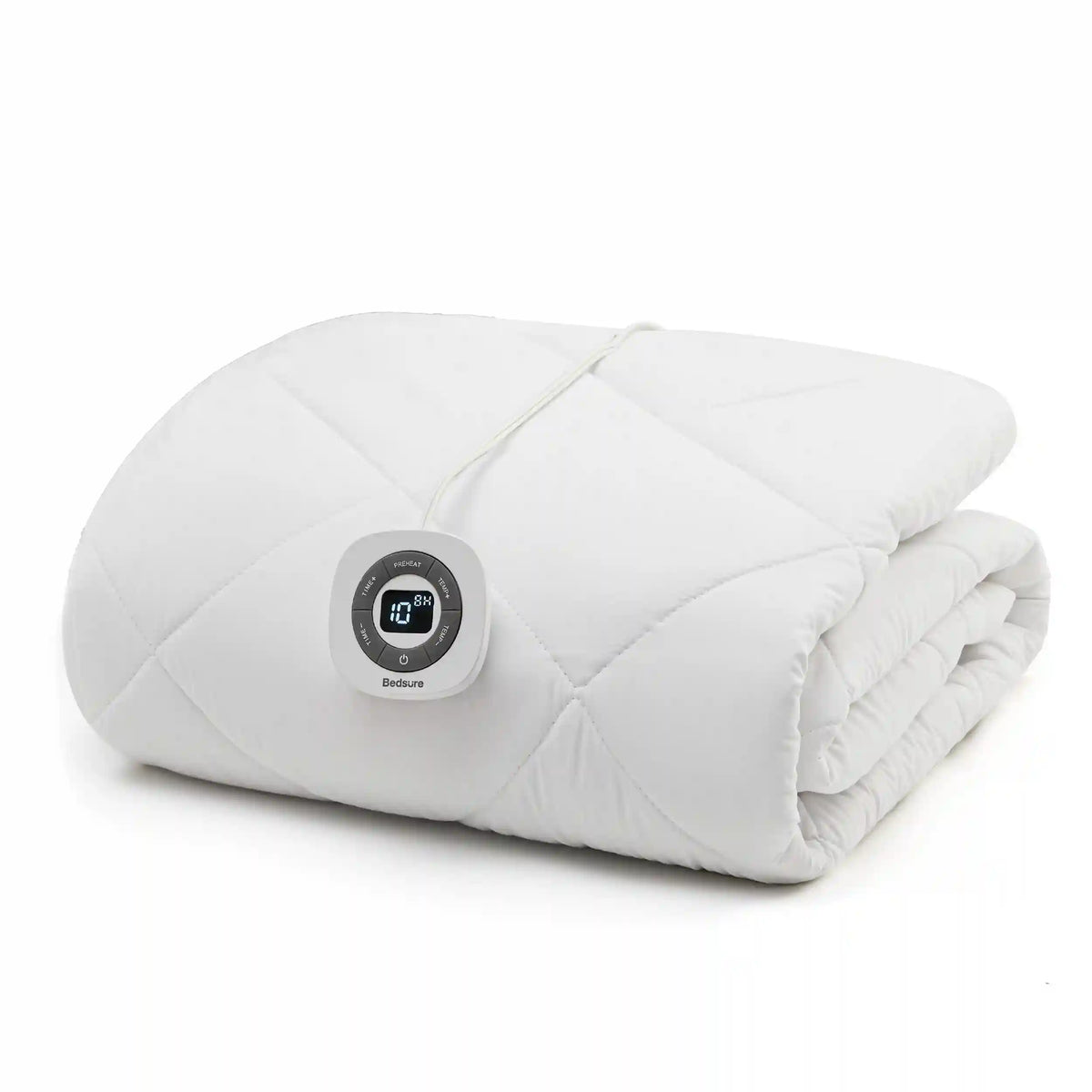Brushed Polyester Microfiber Heated Mattress Pad