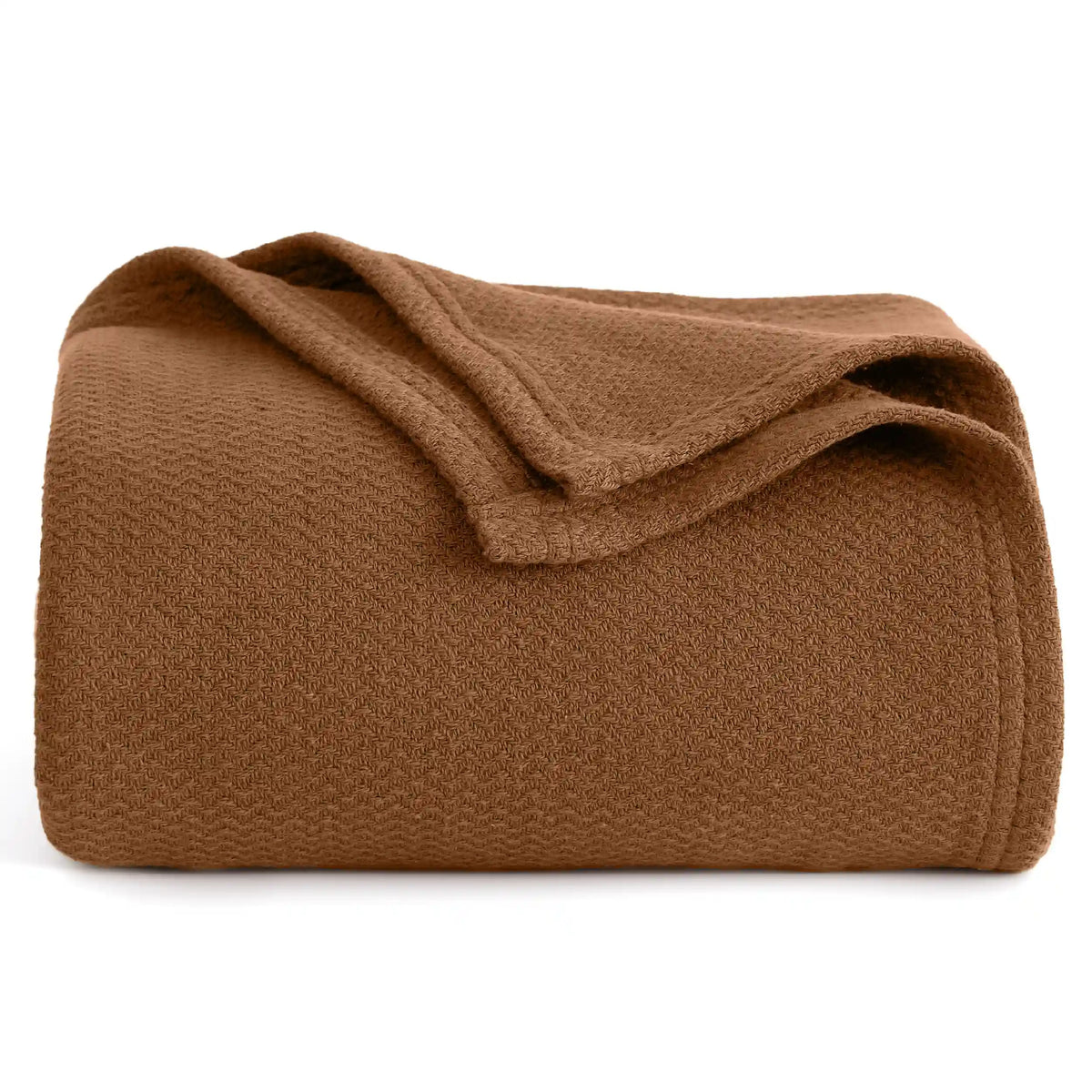 100% Cotton Herringbone Woven Blanket