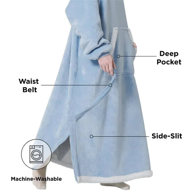 Sherpa Fleece Blanket Hoodie