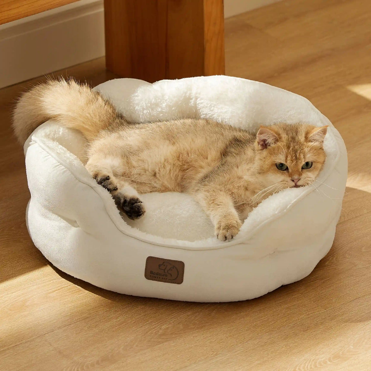 Solid Round Pet Bed