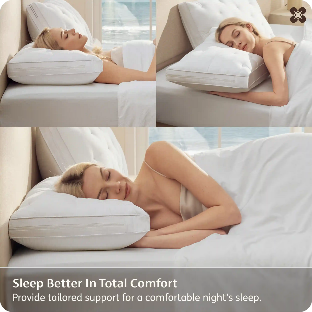 4-in-1 Adjustable Pillow